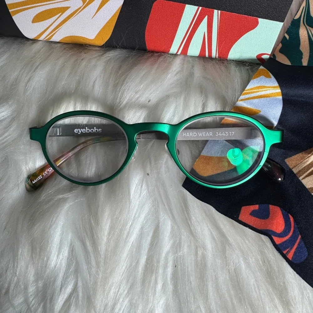 Eyebobs Hard Wear Metallic Pine Green Glasses‎ 44/22